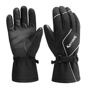 KUTOOK Winter Ski Gloves Waterproof Non-Slip PU Palms Thermal Touch Screen Reflective for Snowboarding Skiing Motorcycle KUTOOK Winter Ski Gloves Waterproof Non-Slip PU Palms Thermal Touch Screen Reflective for Snowboarding Skiing Motorcycle